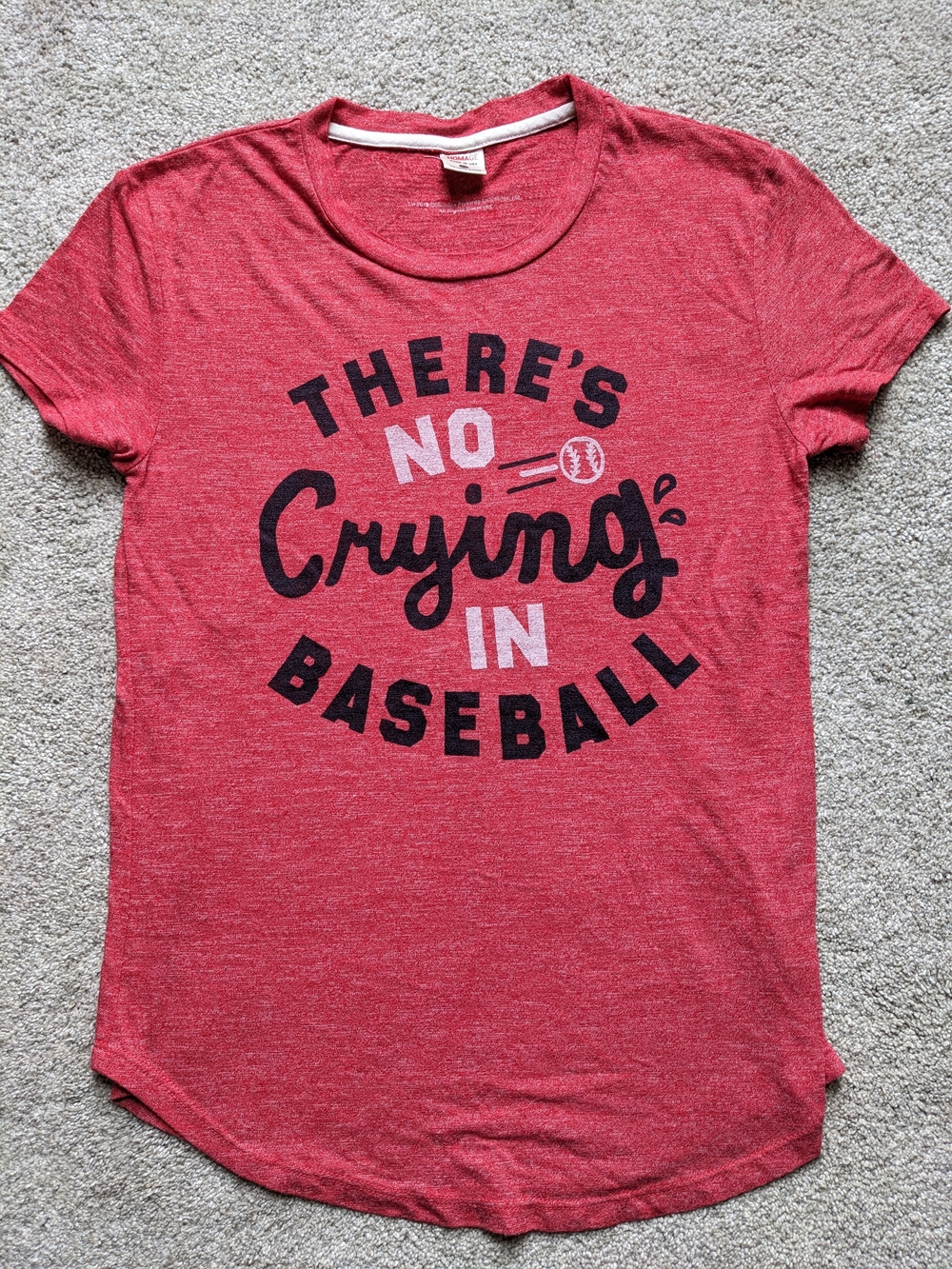 HOMAGE Red Heather Crewneck Tee